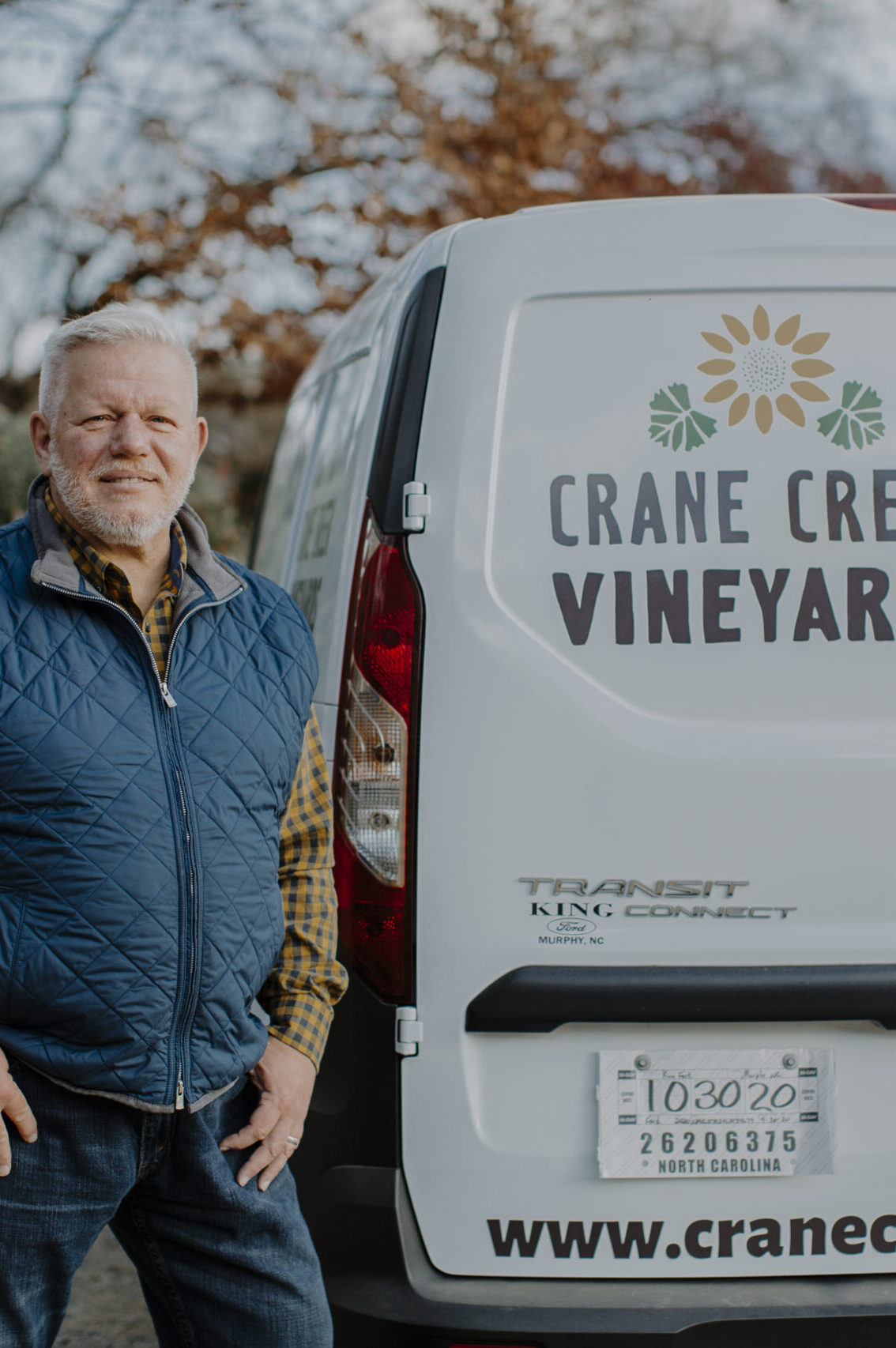 david sanford delivery van crane creek vineyards